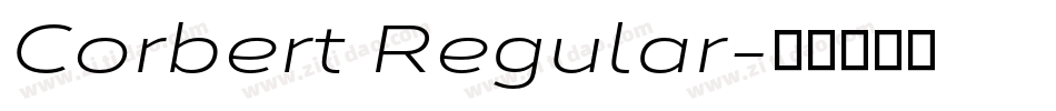 Corbert Regular字体转换